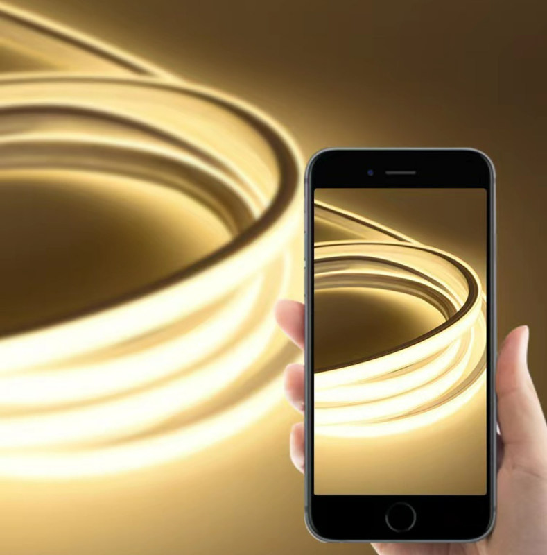 изменение цвета света прокладки гибкое 24V СИД 3000K неоновое 14W 1616 RGB